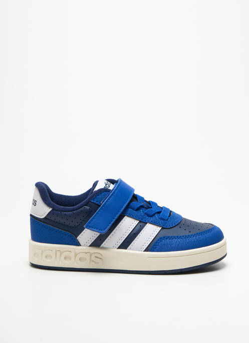 Baskets fermeture scratch bout rond bleu ADIDAS garcon