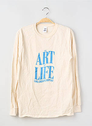 T-shirt manches longues manches longues beige TEZZA femme