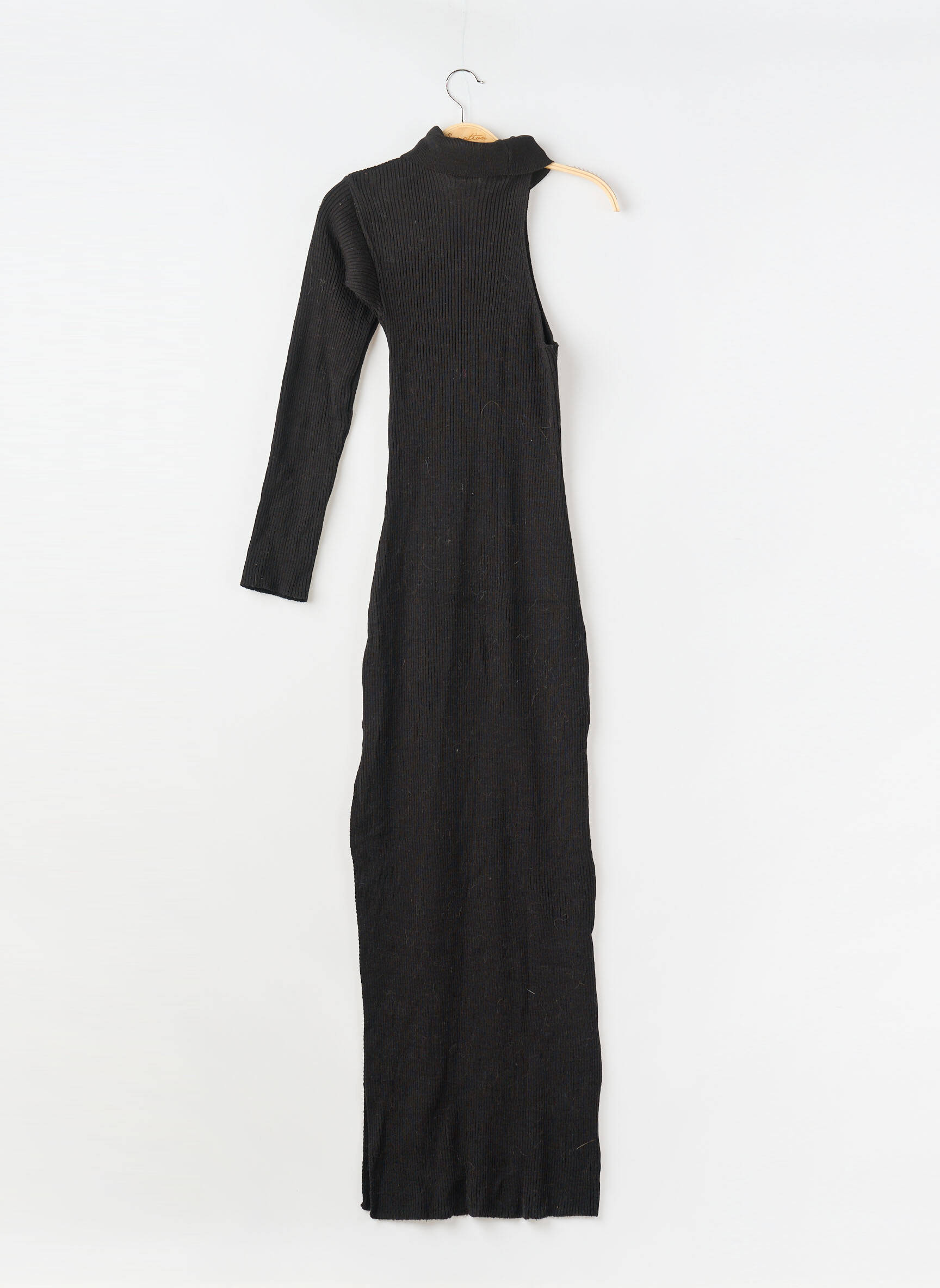 Robe pull stretch manches longues noir NASTY GAL femme