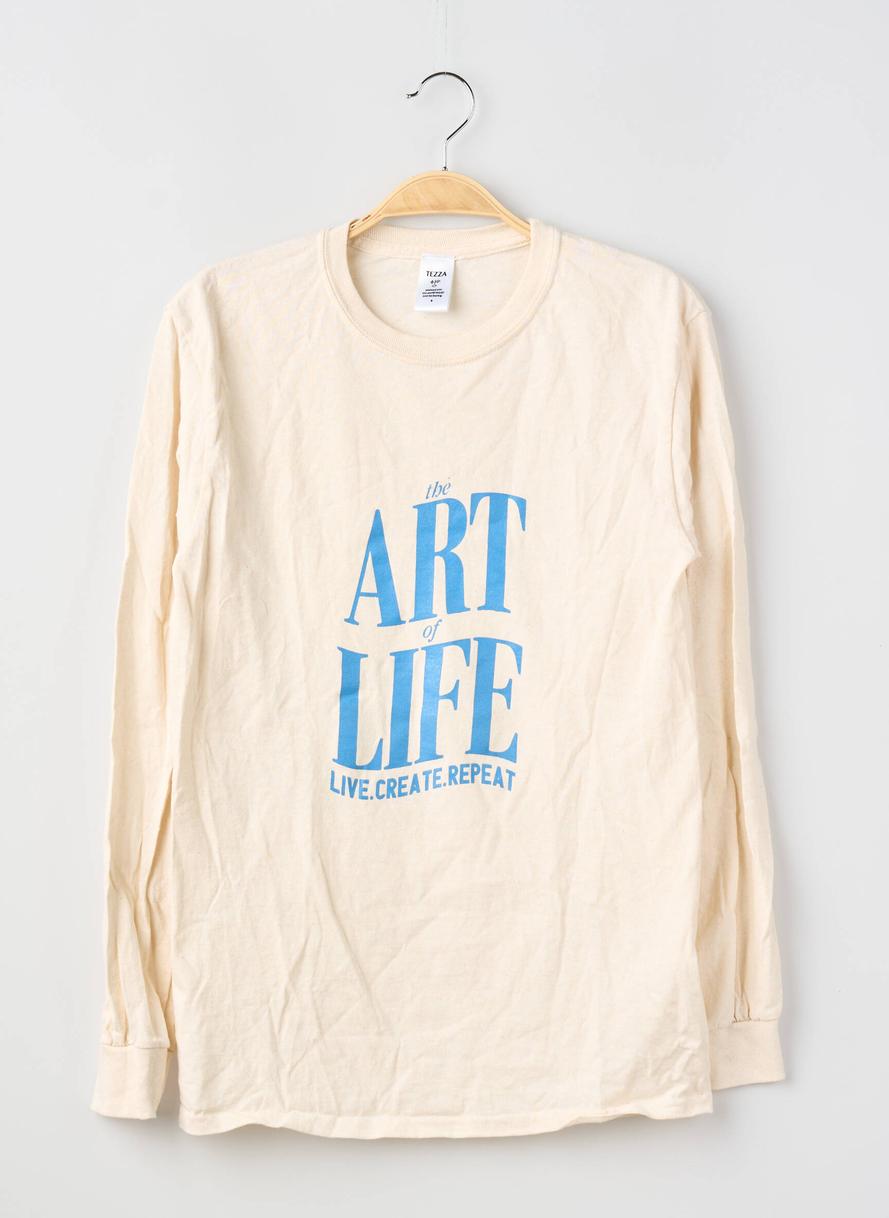 T-shirt manches longues manches longues beige TEZZA femme