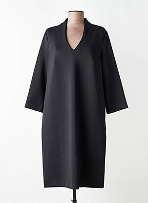 Robe mi-longue manches 3/4 manches 3/4 noir CATNOIR femme