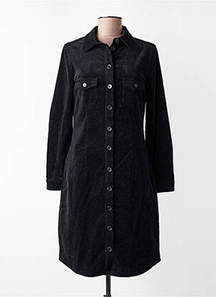 Robe mi-longue manches longues manches longues noir ZILCH femme