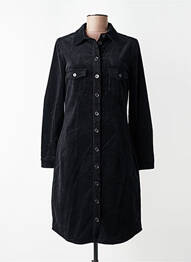 Robe mi-longue manches longues manches longues noir ZILCH femme