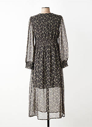 Robe pull resserrée sur le bas manches longues gris YERSE femme