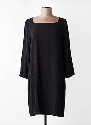 Robe courte manches 3/4 manches 3/4 noir IDANO femme