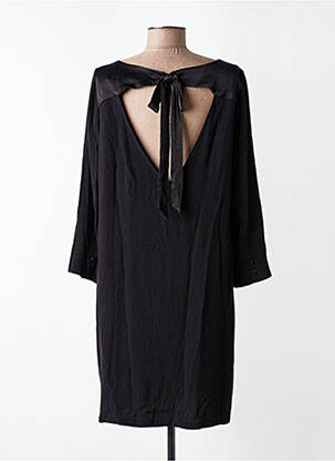 Robe courte manches 3/4 manches 3/4 noir IDANO femme