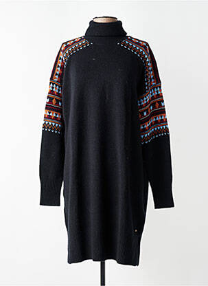 Robe pull resserrée sur le bas manches longues noir SCOTCH & SODA femme