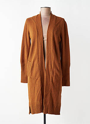 Gilet manches longues stretch marron CREAM femme