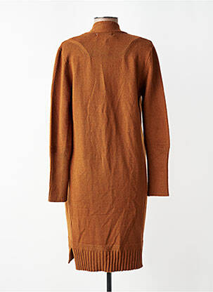 Gilet manches longues stretch marron CREAM femme