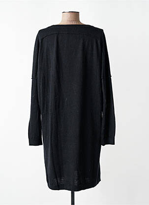 Robe pull resserrée sur le bas manches longues noir HANA SAN femme