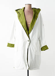 Imperméable finition intérieure doublure satiné a capuche blanc OOF WEAR femme