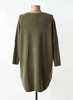 Robe pull resserrée sur le bas manches longues vert ESTHEME femme