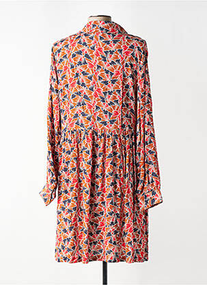 Robe courte coupe fluide manches longues rouge LA PETITE FRANCAISE femme