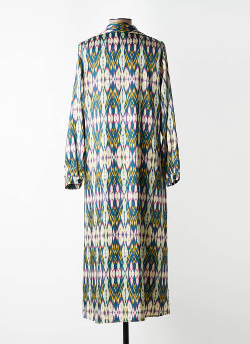 Robe longue manches longues manches longues vert TOUPY femme