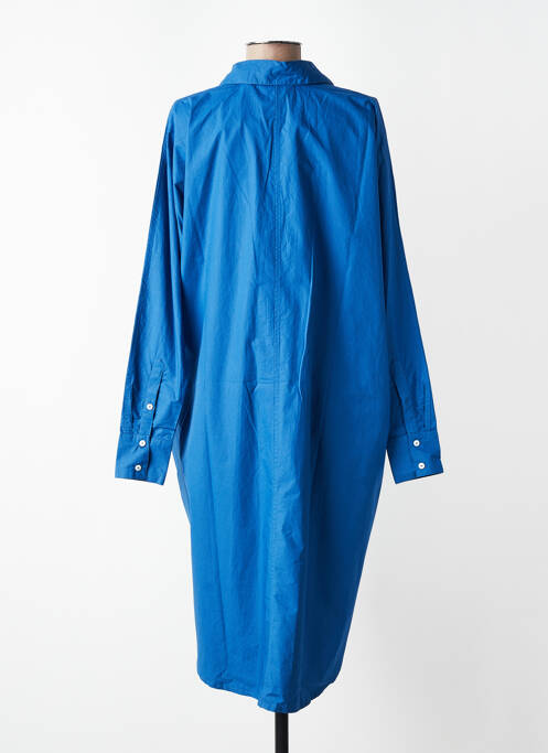 Robe mi-longue manches longues manches longues bleu MKT STUDIO femme