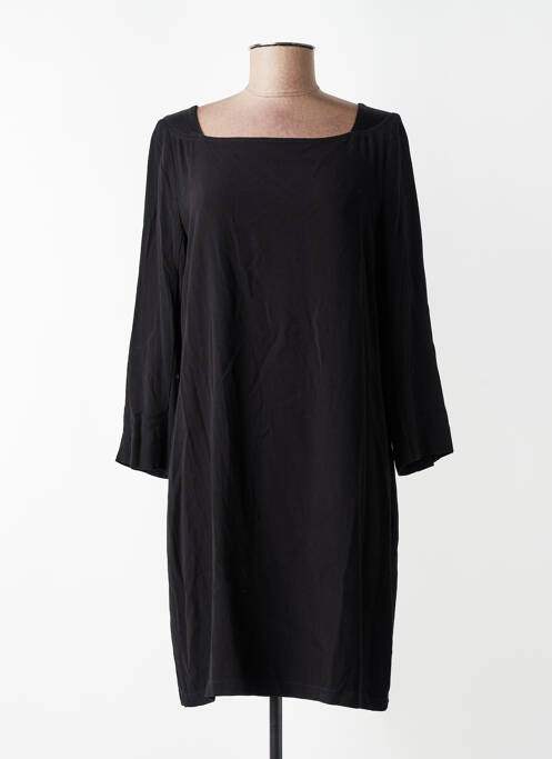 Robe courte manches 3/4 manches 3/4 noir IDANO femme