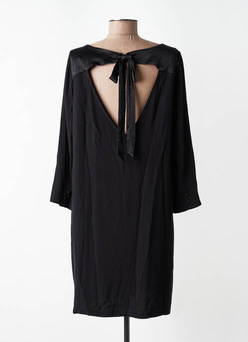 Robe courte manches 3/4 manches 3/4 noir IDANO femme