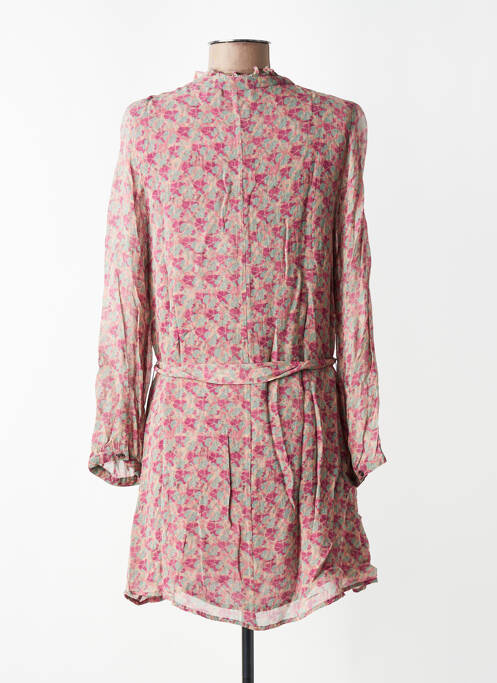Robe courte manches longues manches longues violet INDI & COLD femme