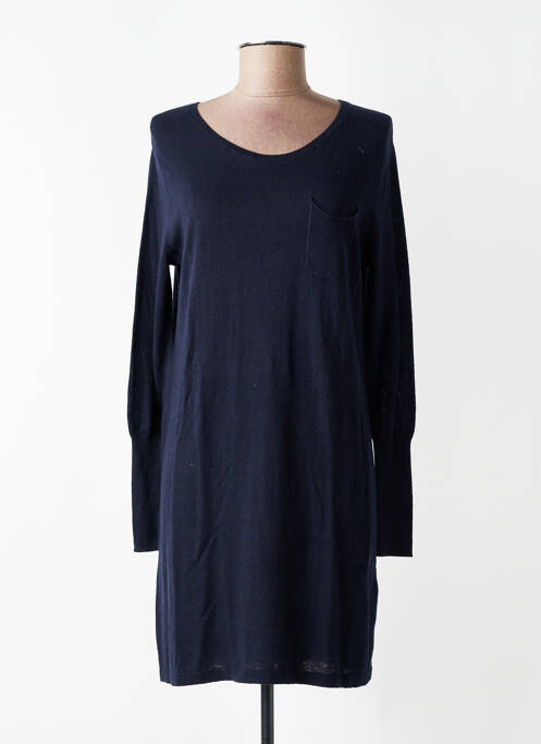 Robe pull stretch manches longues bleu HARRIS WILSON femme
