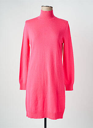 Robe pull stretch manches longues rose ABSOLUT CASHMERE femme
