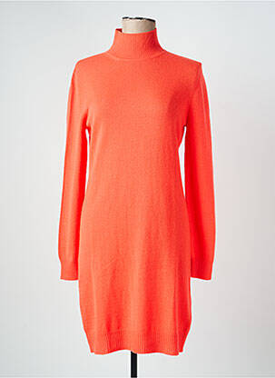 Robe pull stretch manches longues orange ABSOLUT CASHMERE femme