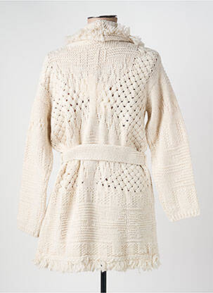 Gilet manches longues stretch beige KOCCA femme