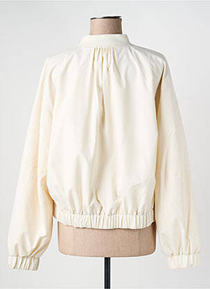 Blouson col v beige YAYA femme
