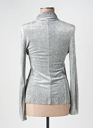 Blazer poches gris MAJESTIC FILATURES femme