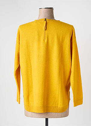 Pull stretch manches longues jaune ESTHEME femme