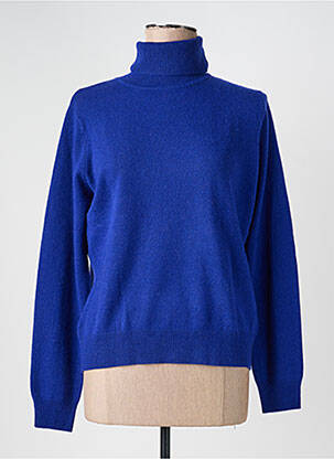 Pull col roulé stretch manches longues rose ABSOLUT CASHMERE femme