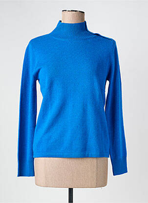 Pull stretch manches longues bleu ESTHEME femme