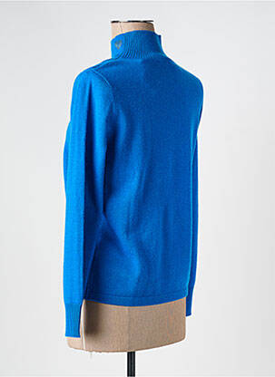 Pull stretch manches longues bleu ESTHEME femme