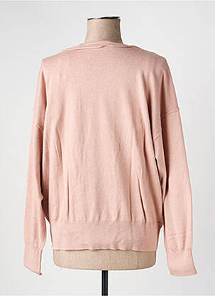 Pull stretch manches longues rose YAYA femme