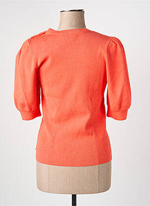 Pull stretch manches courtes orange FABIENNE CHAPOT femme