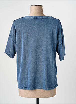 T-shirt coupe droite manches courtes bleu FIVE femme