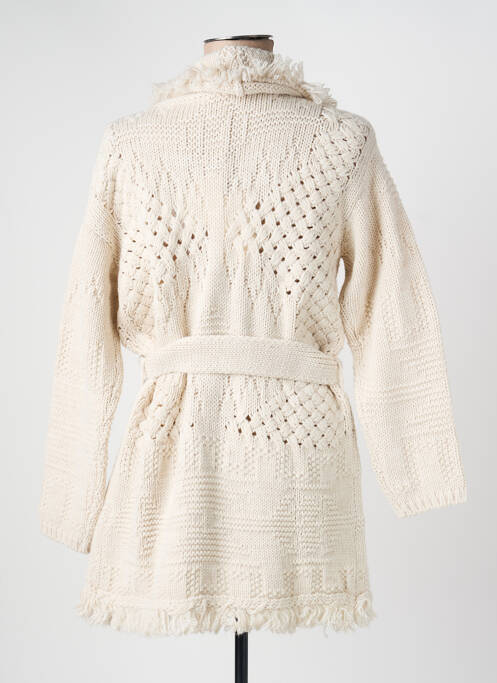 Gilet manches longues stretch beige KOCCA femme