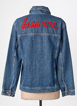 Veste casual coupe droite bleu LA PETITE FRANCAISE femme