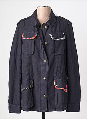 Veste casual coupe droite bleu FIVE femme