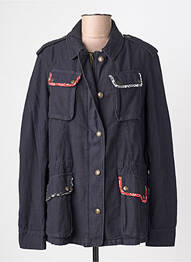 Veste casual coupe droite bleu FIVE femme