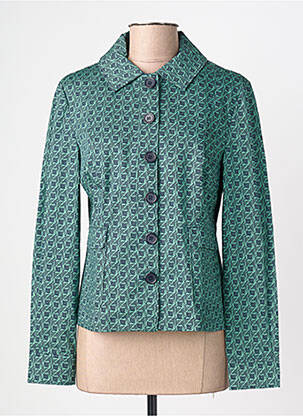 Veste casual col chemisier vert ZILCH femme