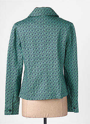 Veste casual col chemisier vert ZILCH femme