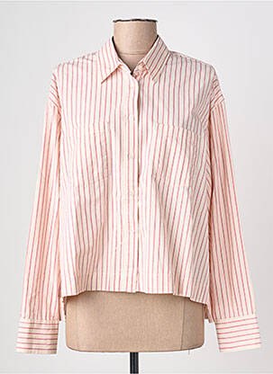 Chemisier coupe droite manches longues rose FIVE femme