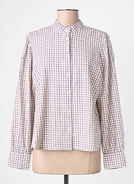 Chemisier coupe droite manches longues violet FIVE femme