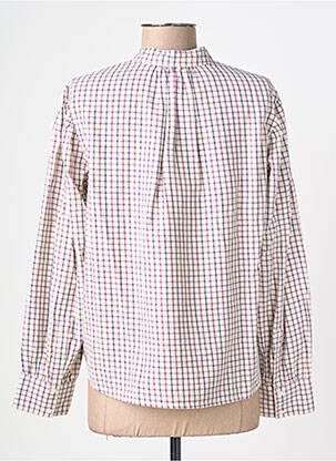 Chemisier coupe droite manches longues violet FIVE femme