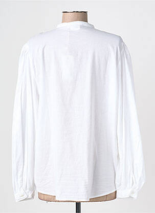 Chemisier coupe droite manches longues blanc HARTFORD femme