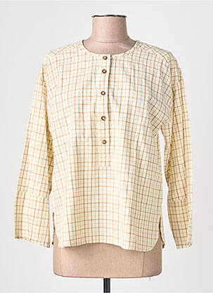 Blouse col rond manches longues jaune INDI & COLD femme