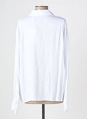 Chemisier coupe droite manches longues blanc YAYA femme