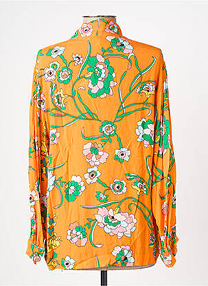 Blouse imprimé fantaisie manches longues orange LA PETITE FRANCAISE femme