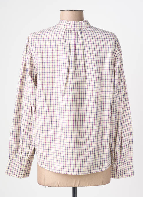 Chemisier coupe droite manches longues violet FIVE femme