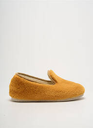 Chaussons/pantoufles semelle extérieure textile talon plat jusqu'à 3cm orange CHAUSSE MOUTON femme
